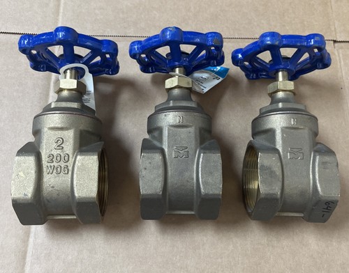 Everbilt 2 in. x 2 in. Brass Compact-Pattern Threaded Gate Valve (3PK)