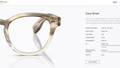 OLIVER PEOPLES CARY GRANT OPTICAL OV5413U MSRP$468 Brandon