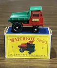 Vintage Lesney Matchbox #2 Muir Hill Dumper 1961 "LAING" W/Original Box