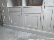 Painted Handmade Solid Wood Kitchen Ovolo Beaded Bespoke Unit Made to Measure UK