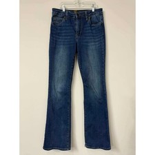 KUT from the Kloth Nicole Women 6 High Rise Bootcut Jeans Dark Stretch Denim