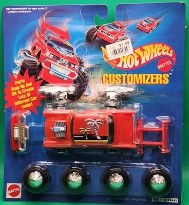 #ad Mattel Hot Wheels Customizes Snap on Parts ‘57 Chevy Red $14.49