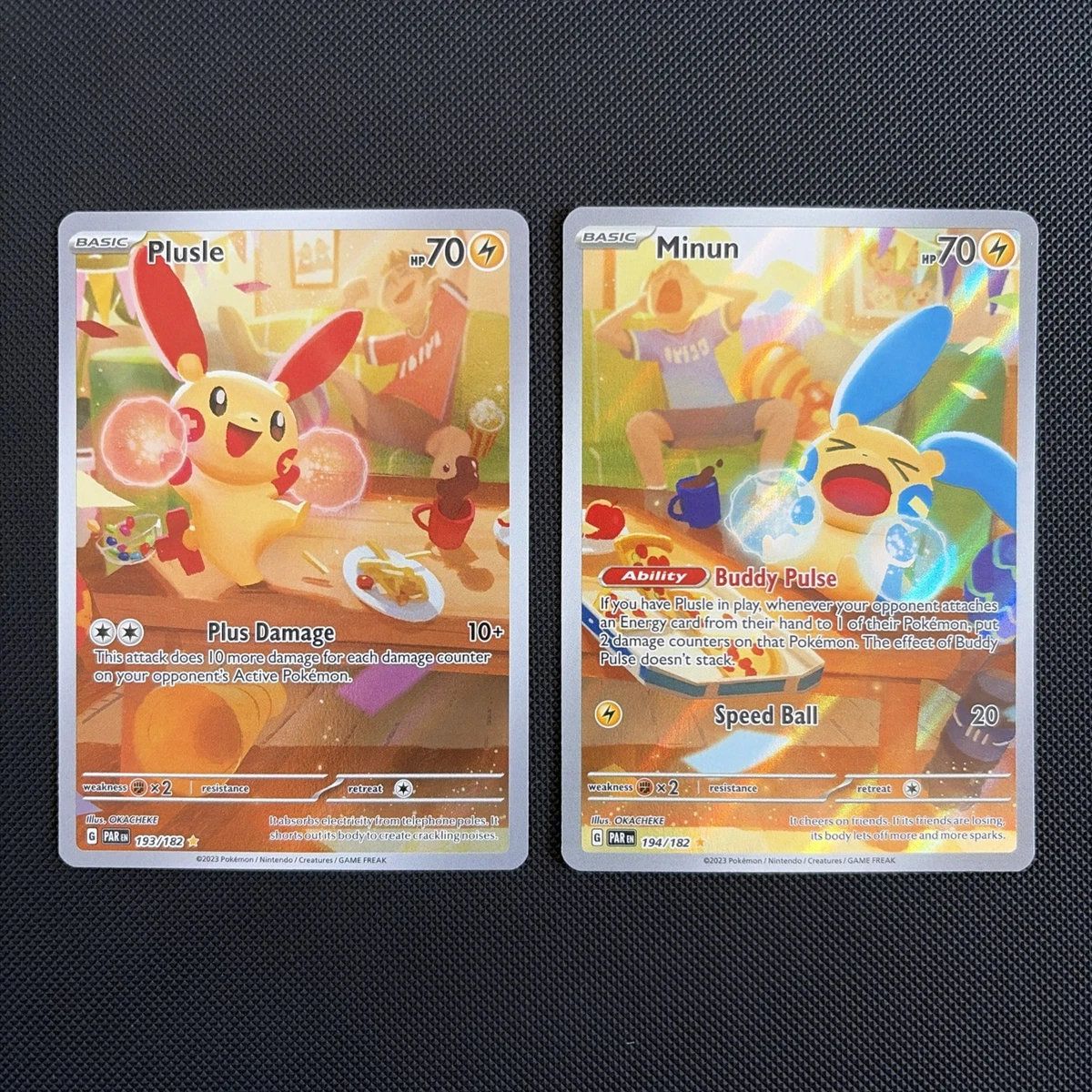 Plusle Minun In Pokémon Individual Trading Cards for sale | eBay