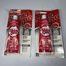 Lot Of 2 Shoe Goo 110010 Shoe Repair Adhesive Clear 3.7 fl. oz.