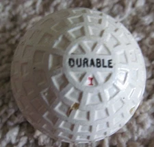CIRCULAR MESH GOLF BALL-THE DURABLE- ORIGINAL PAINT WITH SOME PAINT CHIPS