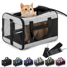 Conlun Cat Carrier Airline Approved, 17.0"L x 11.0"W x 11.0"H, Grey