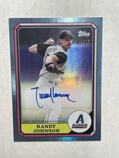 2025 Topps Archives Randy Johnson 1987 Topps Boardwalk Blue Auto #23/25