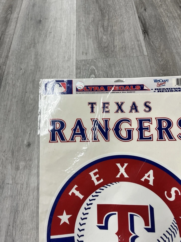 Vintage New In Packaging Texas Rangers World Craft Decal - Image 2 of 4