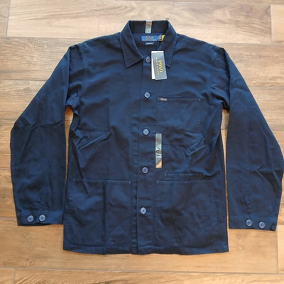 #ad Polo Ralph Lauren Shirt Mens Small Blue Chore Jacket Shacket Workwear Barn $109.95