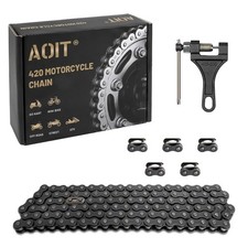 420 Motorcycle Chain - 420 Standard Roller Chain for 110cc 140 Links 420 Chain