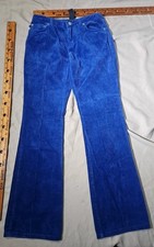 Vtg Ralph Lauren Pants Womens Sz 2 Blue Corduroy Casual Bootcut Preppy Y2k