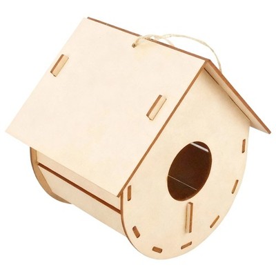 Easy Assembly Bird Shed Building Set Interactive Hands On Wooden Bird House Set