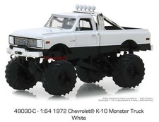 GreenLight 1:64 1972 Chevrolet K-10 Monster Bigfoot Truck car model