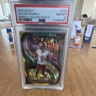 Panini 2024 Select Jayden Daniels #112 Green & Yellow Shock RC PSA 10 Commanders