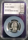 1954 Washington Quarter NGC PF 68 CAMEO - Brilliantly Stunning! 377 Pop!! Rare!!