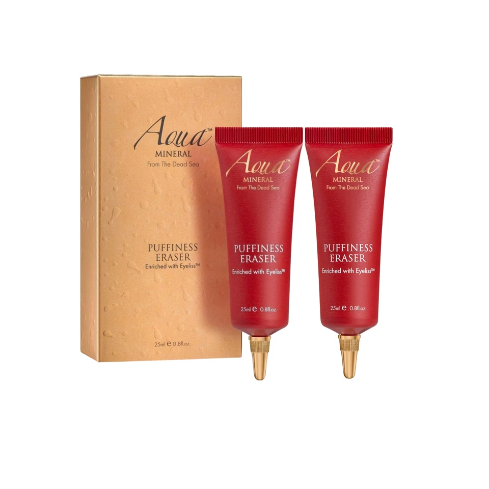 Juego de 2 unidades 2 X BORRADOR DE HINCHAZÓN AQUA PUFFINESS BORRADOR elimina instantáneamente líneas de hinchazón oscuridad Foto 2 de 4