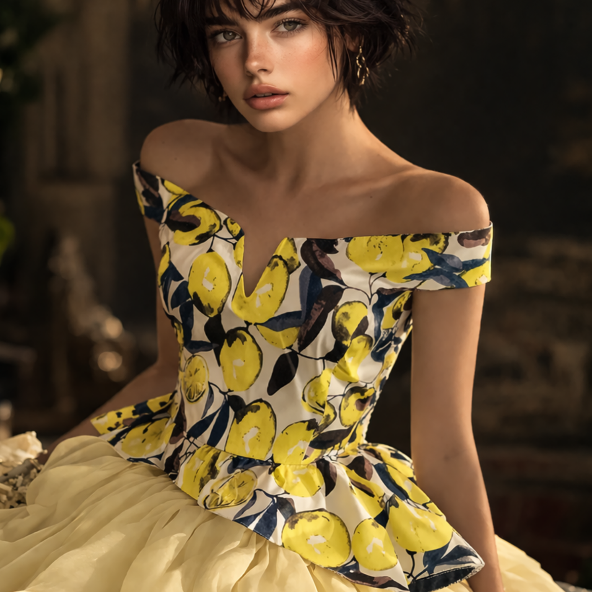 mustard seed off the shoulder dress Off the Shoulder Midi Dress