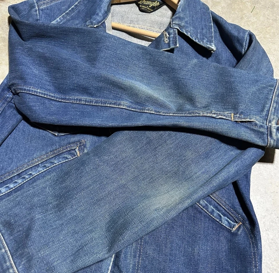 Vintage Wrangler Denim Jacket USA Made 70s–80s Pro Rodeo Western Trucker 124MJ - Image 3 of 4