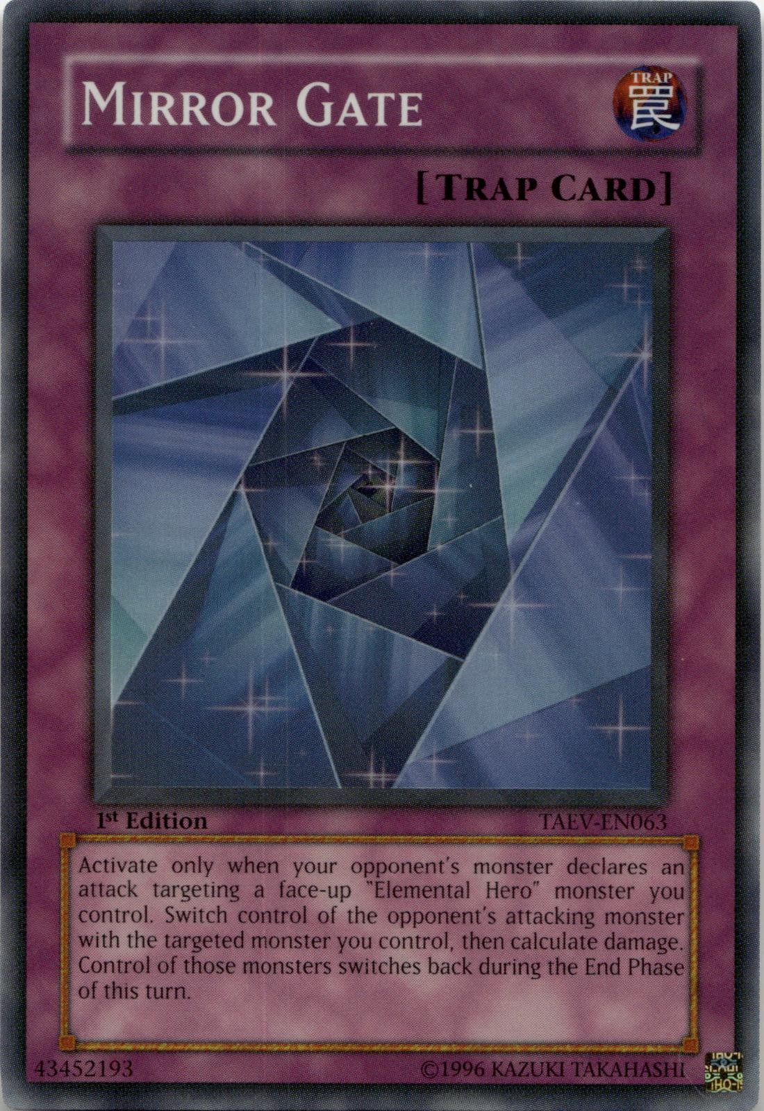 Mirror Gate TAEV-EN063 Super Rare Tactical Evolution Yu-Gi-Oh 1st Edition NM