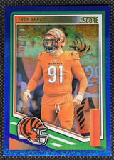 2025 Score Football Trey Hendrickson #290 Dots Blue #/399 Cin BENGALS