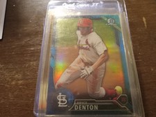 2016 Bowman Chrome - Prospects Bryce Denton #BCP245 Blue Refractor /150 (RC)