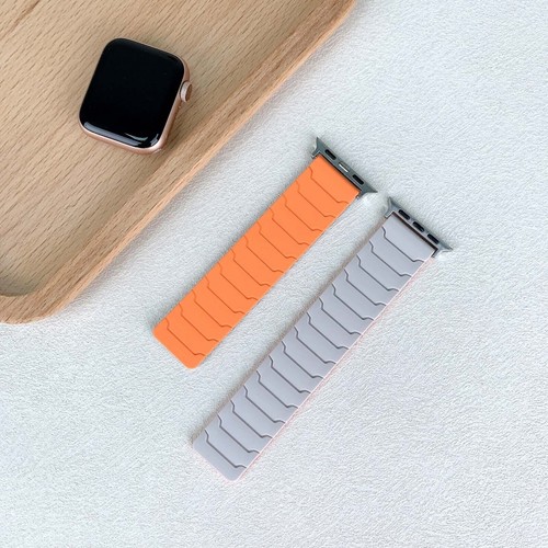 Magnetic Sports Band For Apple Watch Ultra2 10 9 8 7 6 5 38-49MM Silicone Strap - Zdjęcie 9 z 34