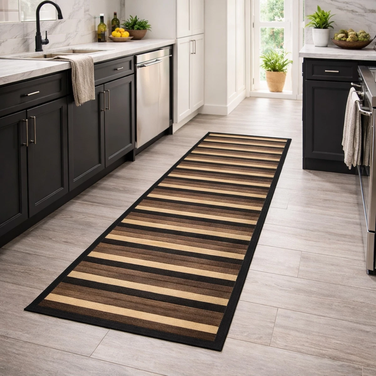 TAPPETO BAMBOO SFUMATO multiuso 50x230 bagno cucina