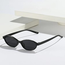 New Retro Oval Small Frame Sunglasses for Women's European and American Instagra