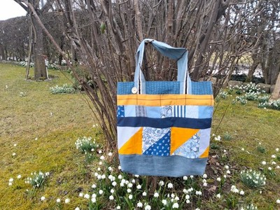 Selbstgenähte Patchworktasche