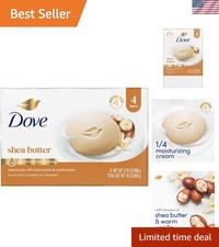 Beauty Bar Soap Shea Butter 4 Count 3.75 oz