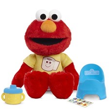 Sesame Street Potty Time Elmo 12" Sustainable Plush Stuffed Animal Sounds