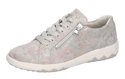 Waldläufer Halbschuh Teresa Grau Leder Schnürschuh Flachschuh Sneaker Einlage