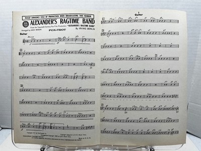 Alexander's Ragtime Band Sheet Music Fox-Trot Berlin ABC Corp Guitar Jack Mason