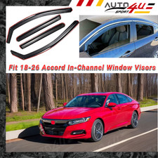 For Honda Accord 2018-2026 In-channel Vent Window Visor Sun Rain Guard Deflector