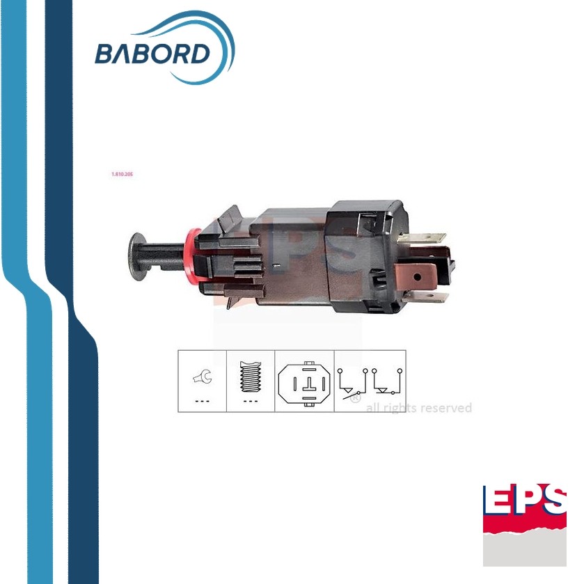 EPS 1.810.205 Interruttore luce freno Made in Italy - OE Equivalent - Immagine 2