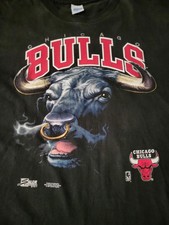 Vintage 90's Salem Sportswear Chicago Bulls Single Stitched T Shirt Size XL