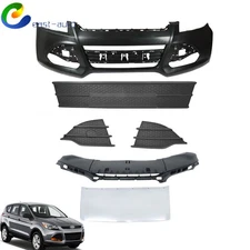 Primed Front Bumper Cover Assembly Kit For Ford Escape 2013-2016