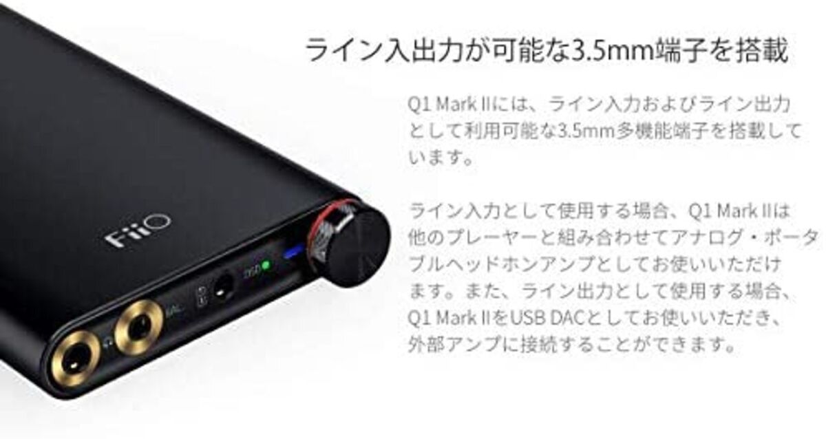 FiiO Q1 MarkII FIO-Q1MK2 Hi-Res Portable USB Headphone Amp Native DSD DAC  F/S