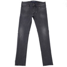 Handpicked Slim-Fit 'Ravello' Faded Black Wash Distressed Denim Jeans 33 NWT