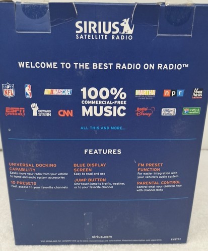 Sirius SV5TK1 Car Satellite Radio Receiver - Picture 3 of 15