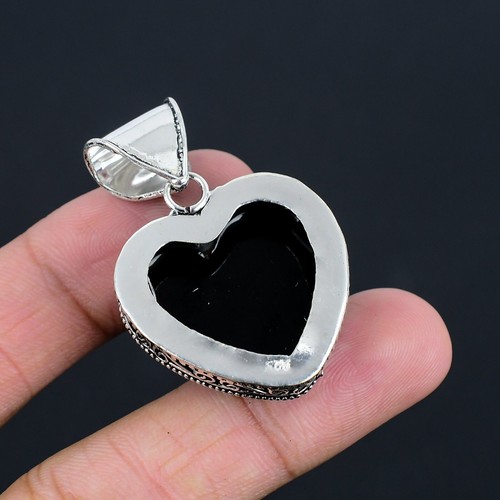 Joyería colgante hecha a mano de piedras preciosas de plata 925 de ópalo triple australiano - Imagen 4 de 4