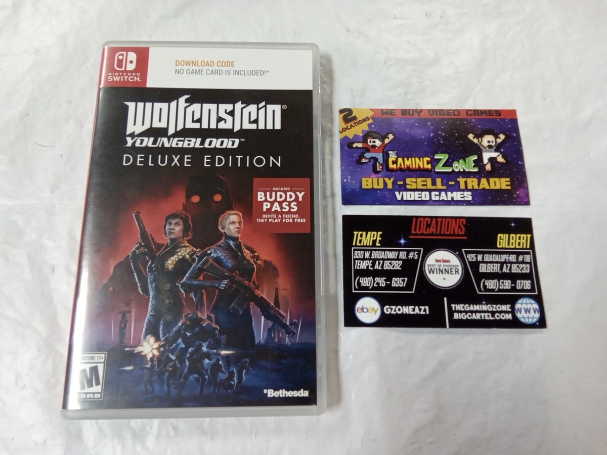 BOX ONLY) Wolfenstein: Youngblood Nintendo Switch *NO DOWNLOAD