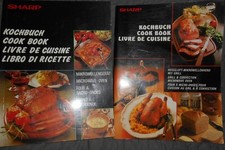 SHARP - LOT de 2 LIVRES DE CUISINE / FOUR MICRO-ONDES & CUISSON GRILL