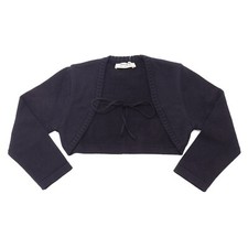 8379AD coprispalle bimba girl PAIO CRIPPA blue cotton shrug kids