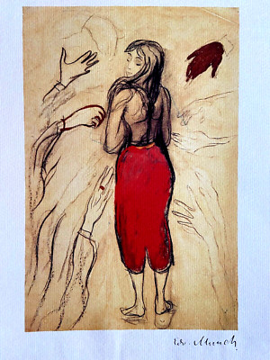 Edvard Munch Museum Lithografie COA Original Signiert Numeriert Egon Schiele