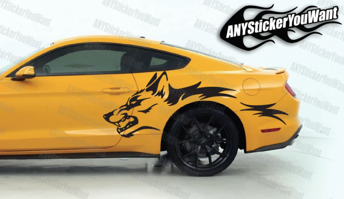 Ford Mustang Coyote 5.0 Logo Vinyl Sticker Decal 2 4 6 8 10 12 M –  Stickers_4u