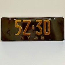 1928authenticvintage 1928 New York Ny Usa 16x6 License Plate 5z-30 Clean 1928authenticvintage 1928 New York Ny Usa 16x6 License Plate 5z-30 Clean