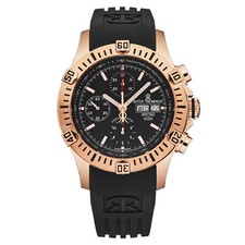 Revue Thommen Men's 'Air speed' Black Dial Automatic Watch 16071.6667