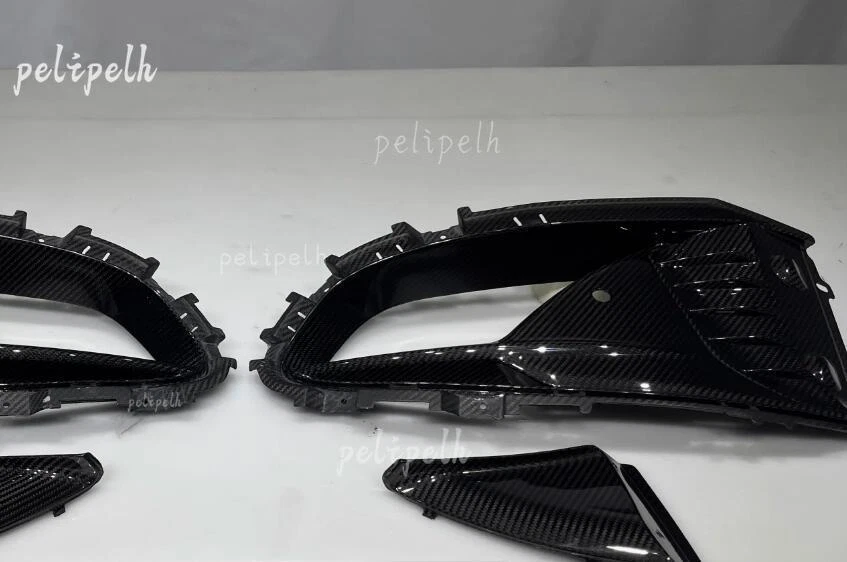 Glossy Carbon Fiber Front Bumper Air Vented Duct Cover for Lotus Emira 2023-2024 - Image 4 of 4