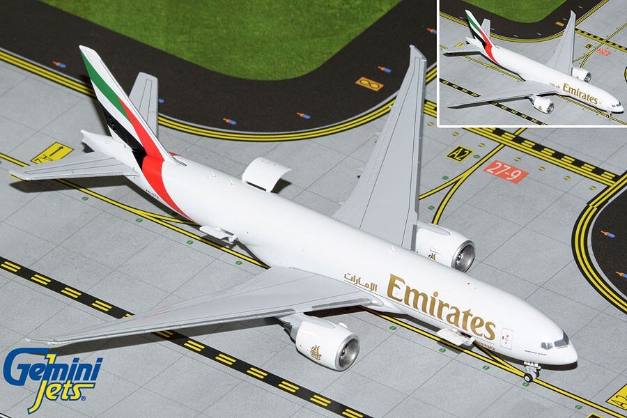 GEMINI JETS EMIRATES SKYCARGO B777LRF 1:400 INTERACTIVE
